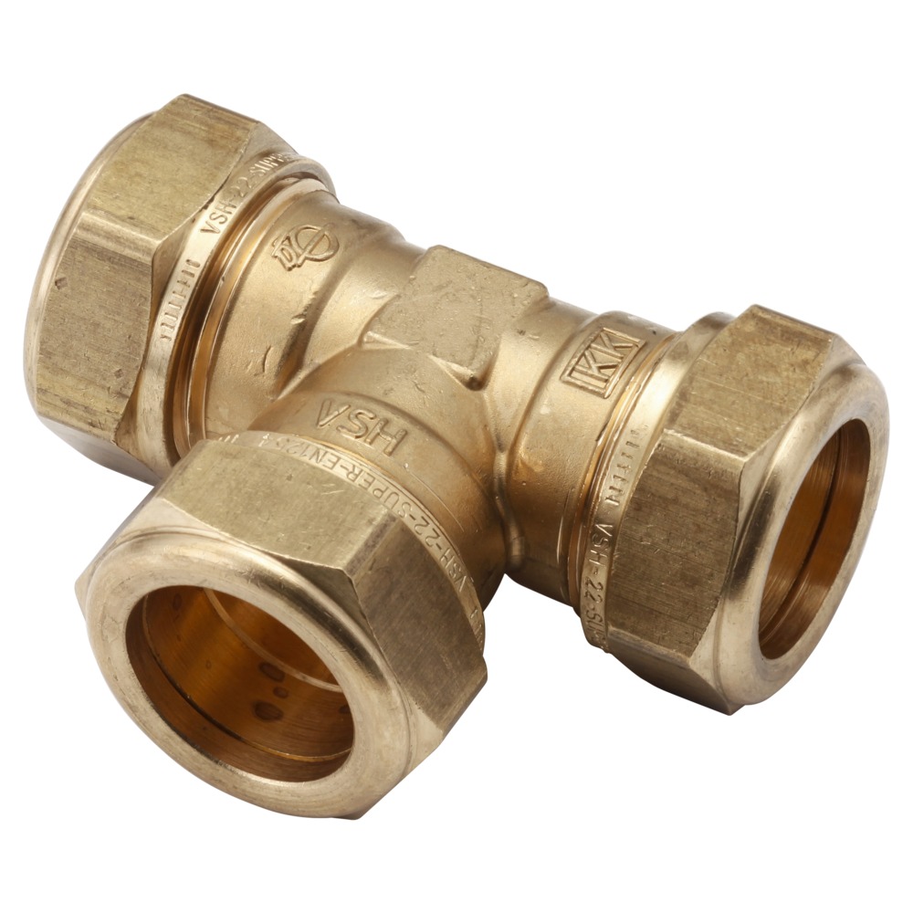 VSH Knel T-stuk 22x22x22 mm 2 stuk