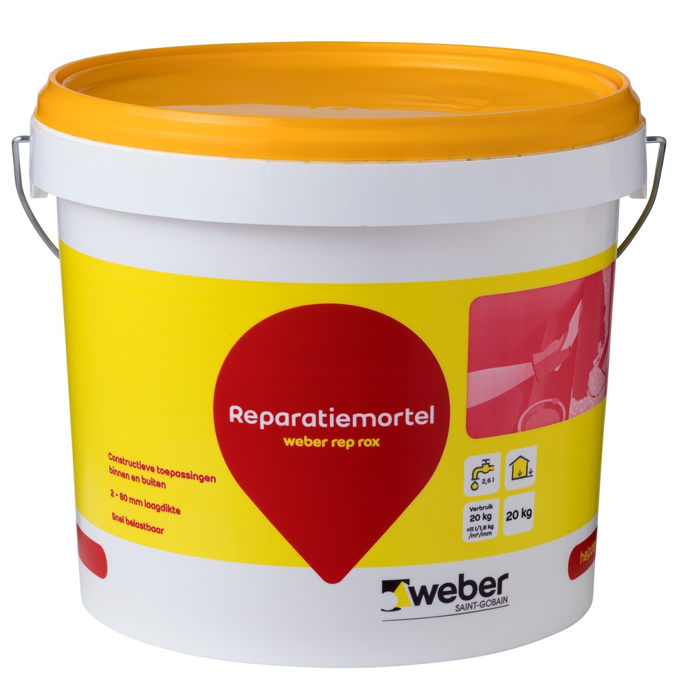 Weber Reparatiemortel Rep Rox 2-80mm 20kg