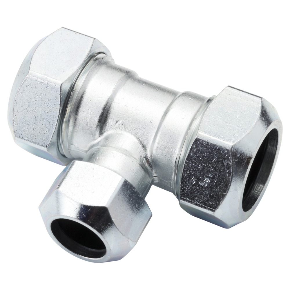 VSH T-Stuk CV Chroom 22x15x22mm 2st