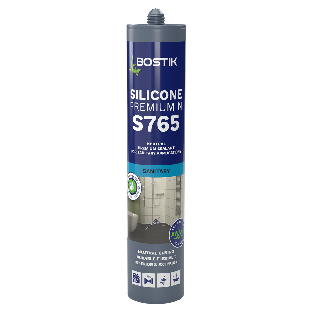 Bostik S765 Premium N Siliconenkit Grijs 310ml