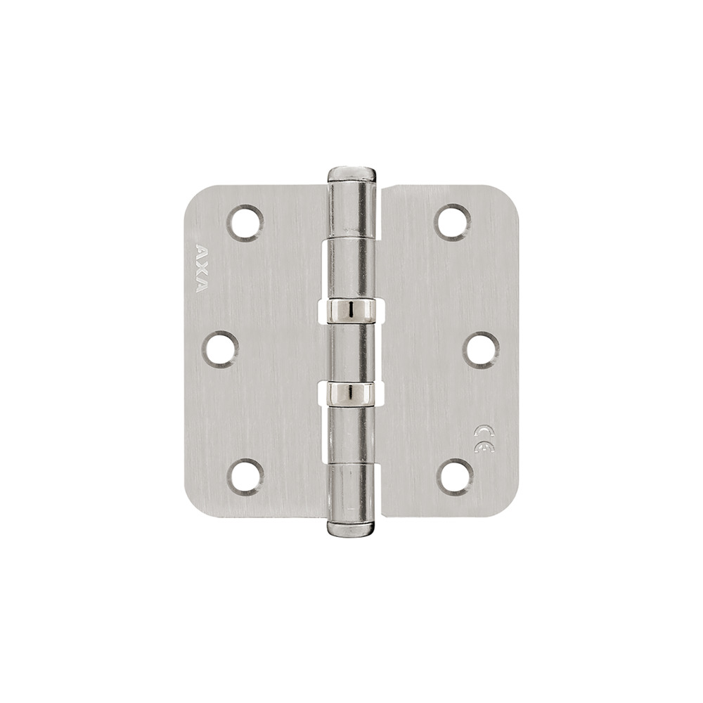AXA Scharnier Kogellager Ronde Hoek RVS 76x76mm