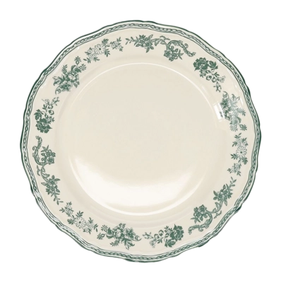 Salt & Pepper Cyril Dinerbord Ivory / Green 26,5 cm Set van 4