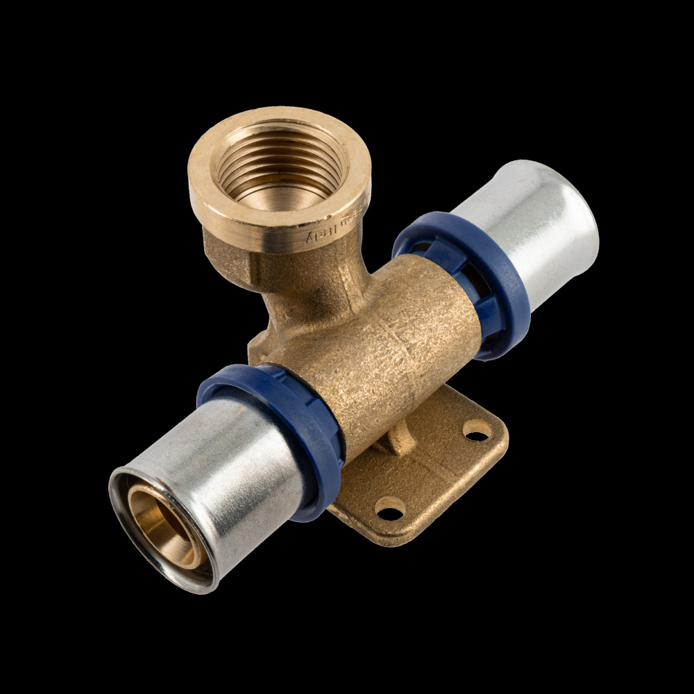 BONFIX Alu-pers Muurplaat Dubbel Recht 20×1/2x 20mm