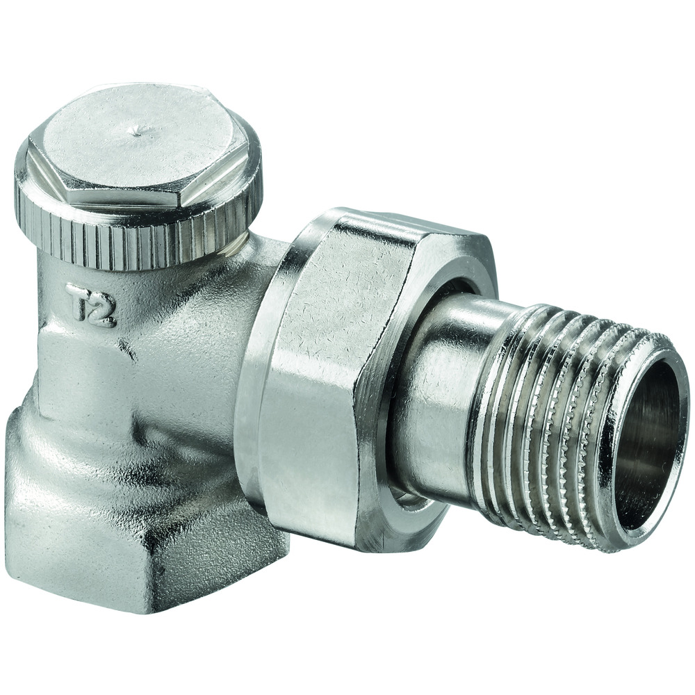 Heimeier Radiator Voetventiel Haaks 1/2"