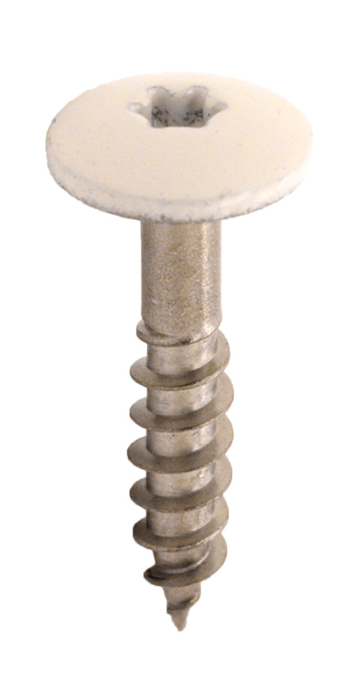 Bouwmaat HPL Schroef RVS Gebroken Wit RAL 9010 4,8x25mm T20 100st
