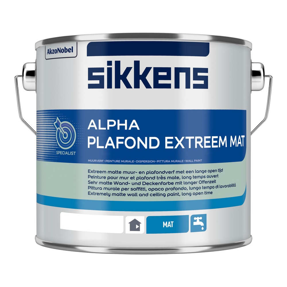 Sikkens Plafondverf Alpha Plafond Extreem Mat Tint 2,5L