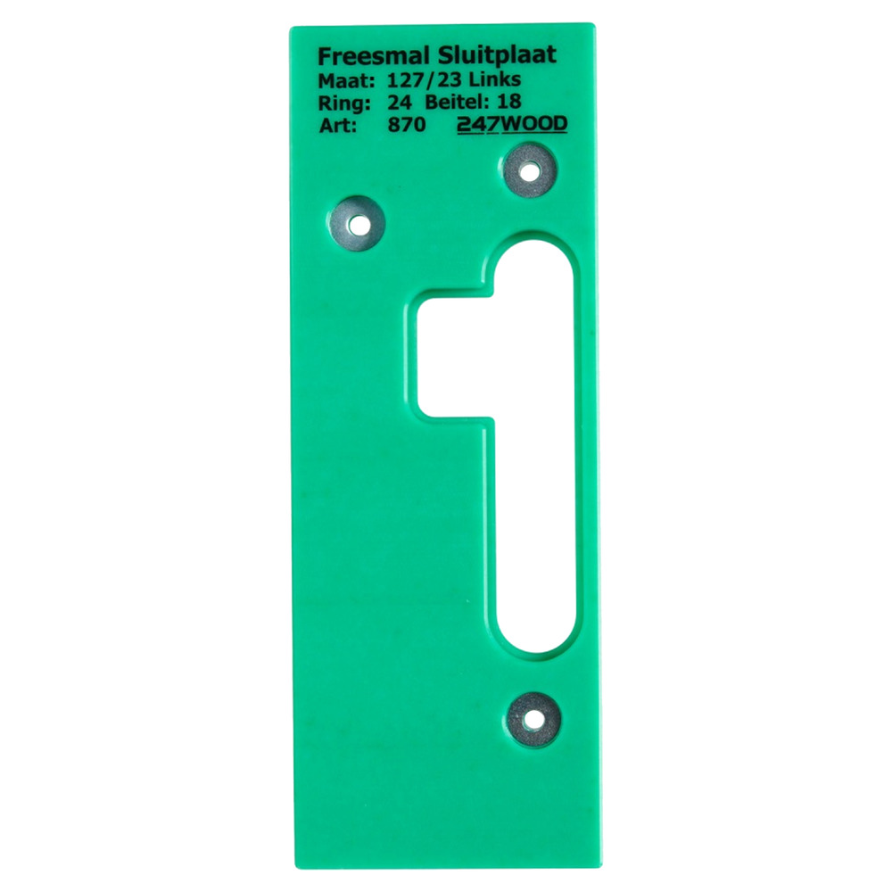 247WOOD Freesmal Sluitplaat Dag En Nacht 127x23mm Links