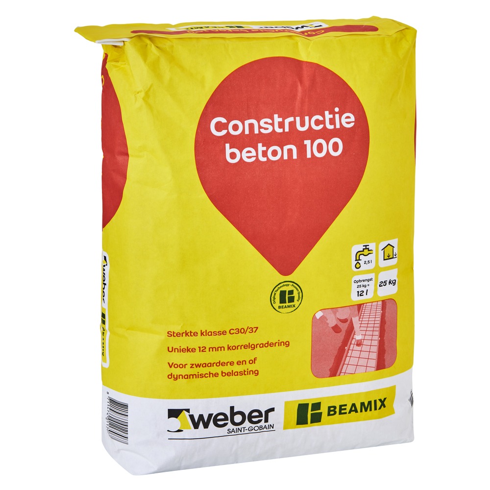 Weber Beamix Constructiebeton 100 C30/37 25kg