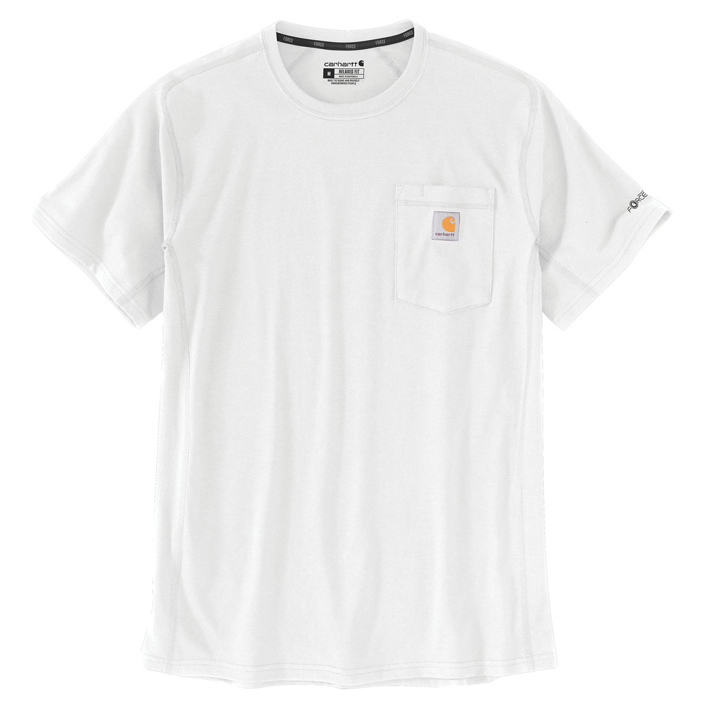 Carhartt Force Pocket S/S T-Shirt Wit Maat M