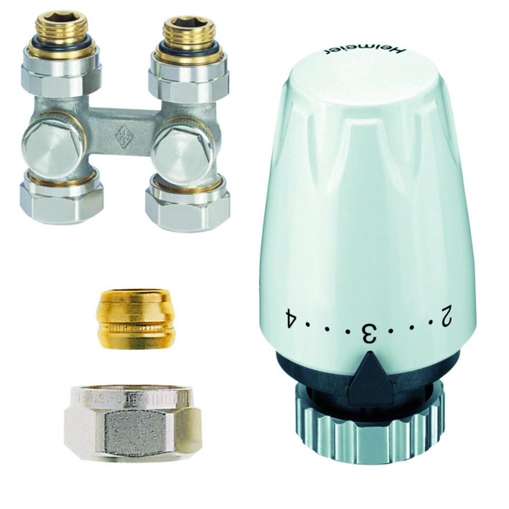Heimeier Ventielradiatorset Recht Buitendraad 1/2"