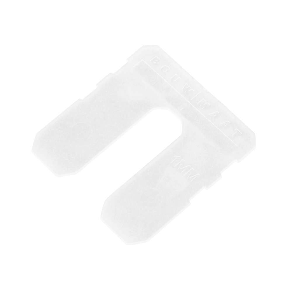 Bouwmaat Uitvulplaat Wit 1mm 96st
