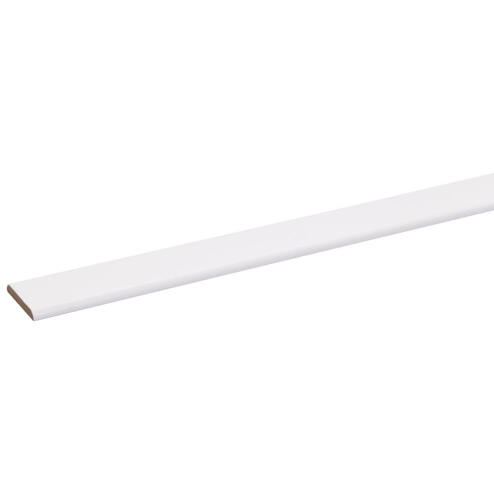 Afdeklijst MDF Folie Wit 4x30x2600mm 70% PEFC