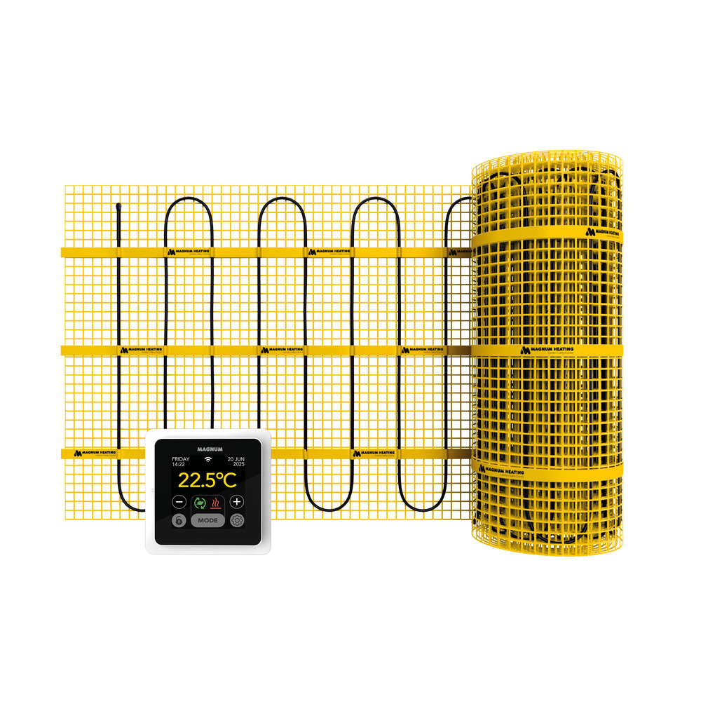 MAGNUM Heating Vloerverwarming Elektrisch Incl WiFi Thermostaat 300W 2m²