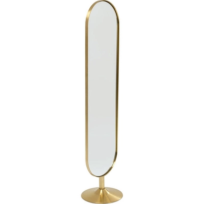 Kare Design Curve Staande Ovale Spiegel - B40 X H170 Cm - Goud