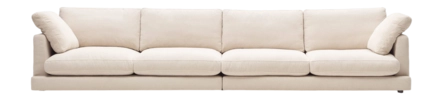 Kave Home - Gala 6-zitsbank in beige 390 cm