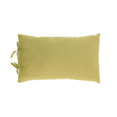 Kave Home - Groene kussenhoes Tazu van 100% linnen 30 x 50 cm
