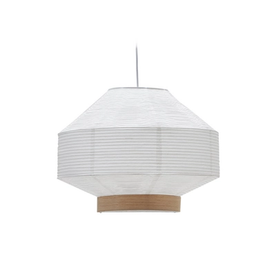 Kave Home - Lampenkap Hila voor plafondlamp van wit papier en