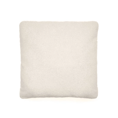Kave Home - Martina-kussen van gebroken wit bouclé 52 x 52 cm
