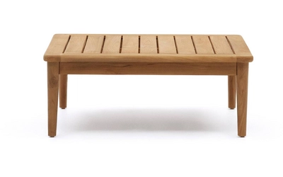Kave Home - Salontafel Portitxol in massief teakhout 80 x 80 cm
