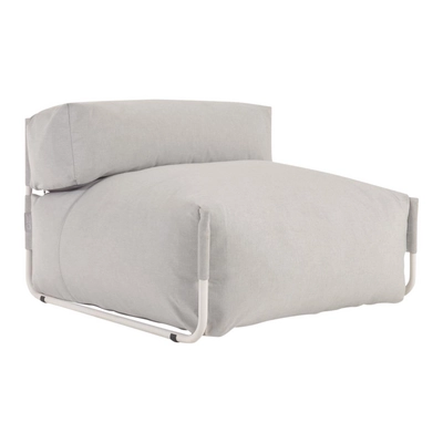 Kave Home Square Lounger - Lichtgrijs - D 101 x B 101 x H 65 cm