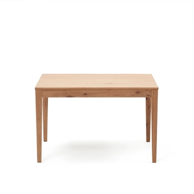 Kave Home - Yain uitschuifbare tafel in eikenfineer en massief eiken