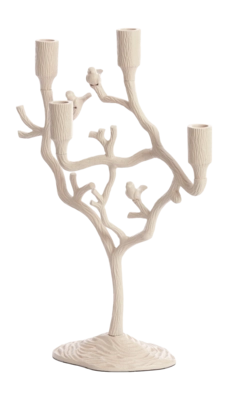 Light & Living kandelaar 4-lichts JARDIA crème - 35x14x47 cm