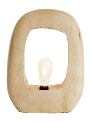Light & Living - Kelafo tafellamp 33x10x40 cm - hout mat naturel
