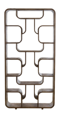 Light & Living - Labare stellingkast 100x30x200 cm - grijs-donkerbruin