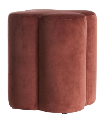 Light & Living - Nalani poef 38x38x45 cm velvet - bordeaux