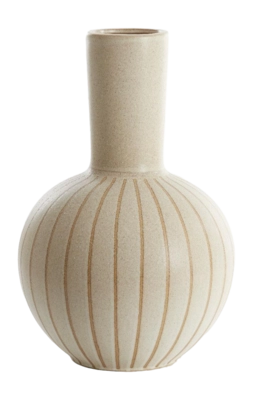 Light & Living - Ulloa vaas deco Ø34x52 cm - keramiek mat zand|bruin