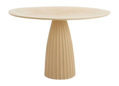 Light & Living - Veglia eettafel Ø120x78 cm - mat zand|licht bruin