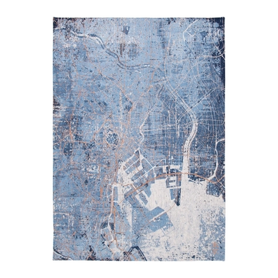 Louis de Poortere Cities Vloerkleed 140 x 200 cm - Conductive Blue