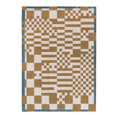 Louis de Poortere Craft Chess Vloerkleed 140 x 200 cm - Honey