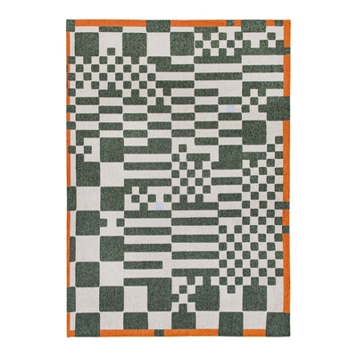 Louis de Poortere Craft Chess Vloerkleed 200 x 280 cm - Deep Green