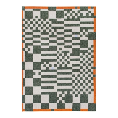 Louis de Poortere Craft Chess Vloerkleed 80 x 150 cm - Deep Green