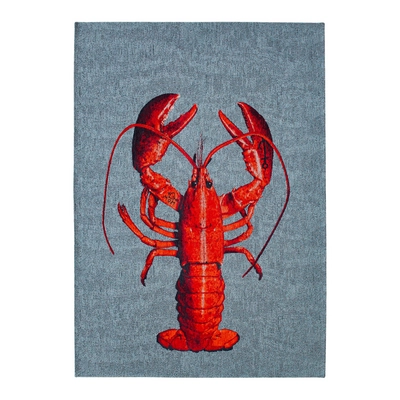 Louis de Poortere Lobster Pop Vloerkleed 100 x 140 cm - Steam Red