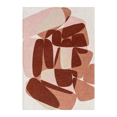 Louis de Poortere Stones Vloerkleed 140 x 200 cm - Cherry Mocha