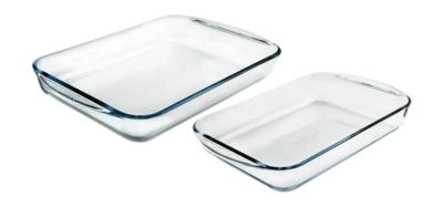 Pyrex Must Have Kits Ovenschaal Transparant Rechthoek 2,7 L / 3,7 L 2-Delig