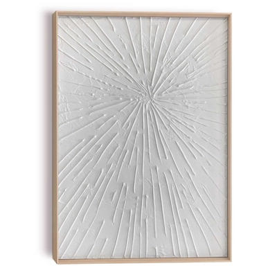 Reinders - Beams White - Craft Art Schilderij 50 x 70 cm Hout
