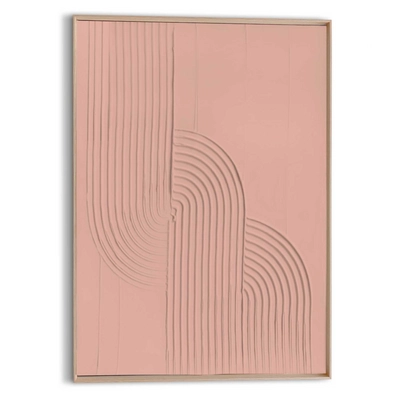 Reinders - Knot Craft Art Schilderij - 70 x 50 cm - Terra Pink