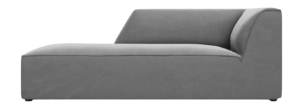 Windsor & Co Sao Chaise Longue Links - Velvet - Grijs